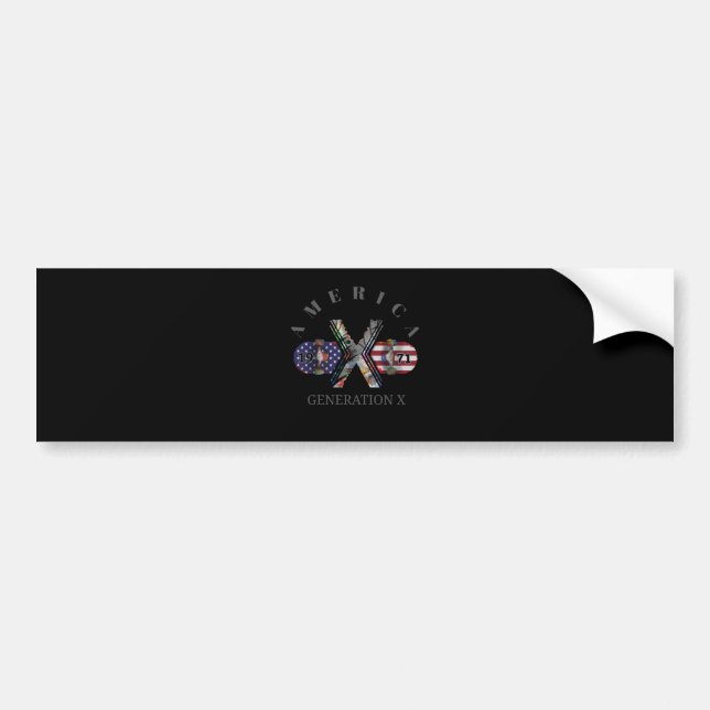 1971 Generation X American Skateboard Bumper Sticker (Front)