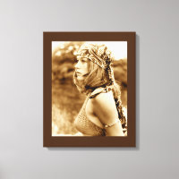 1971 Hippie Chick - Art Print