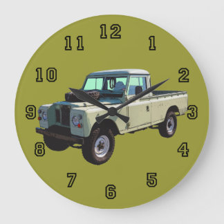 1971 Land Rover Pickup Truck Large Clock