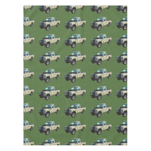 1971 Land Rover Pickup Truck Tablecloth