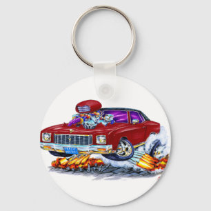1971 Monte Carlo Maroon Car Keychain