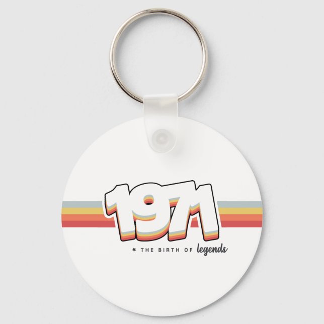 1971 The birth of legends Keychain (Front)