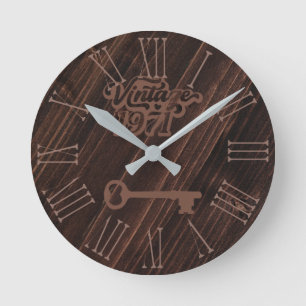 1971 Vintage Acrylic Wall Clock
