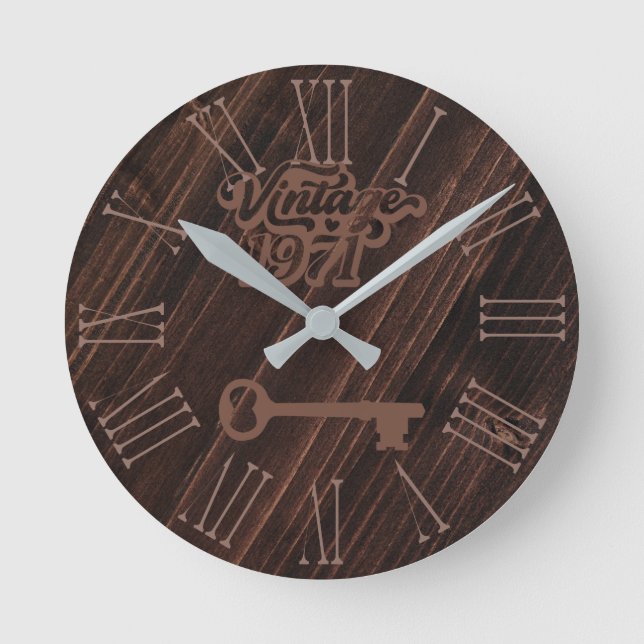 1971 Vintage Acrylic Wall Clock (Front)