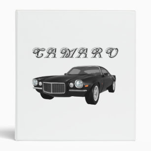 1972 Camaro Z28: Muscle Car: Black Finish: Binder