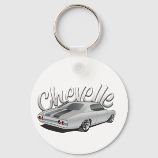 1972 Chevelle Custom Illustration Keychain