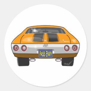 1972 Chevrolet Chevelle Classic Round Sticker