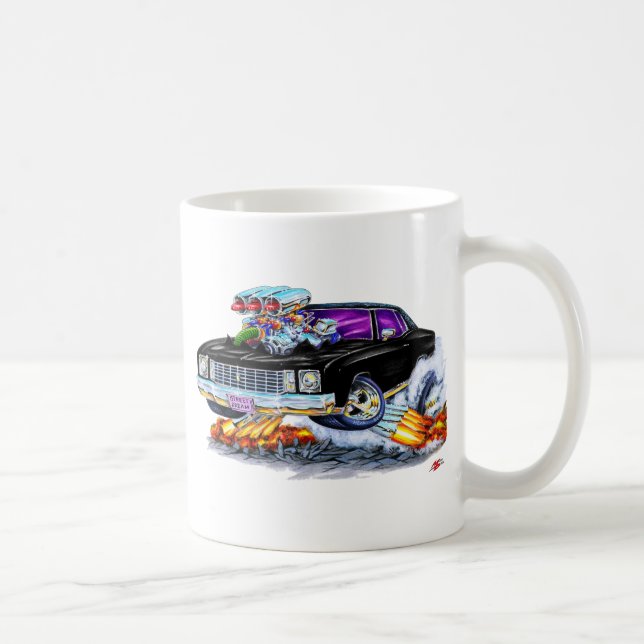 1972 Monte Carlo Black Car Coffee Mug (Right)
