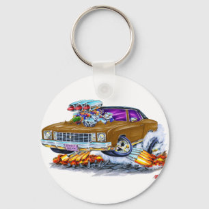1972 Monte Carlo Brown Car Keychain