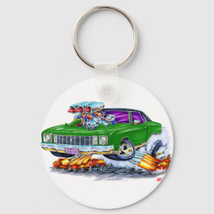 1972 Monte Carlo Green Car Keychain