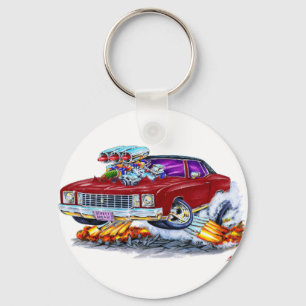 1972 Monte Carlo Maroon Car Keychain