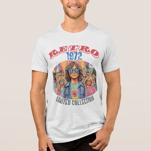 1972 RETRO - RETRO REVIVAL (LIMITED COLLECTION) Tri-Blend SHIRT (Front)