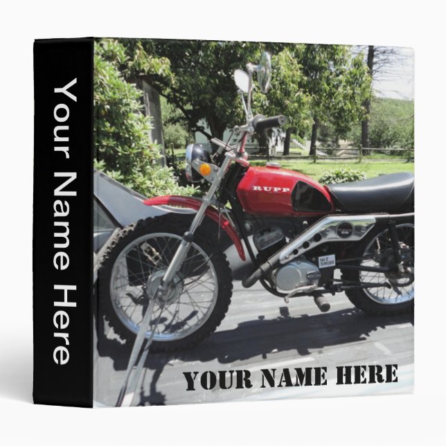 1972 Rupp Antique Motorcycle Binder (Front/Spine)