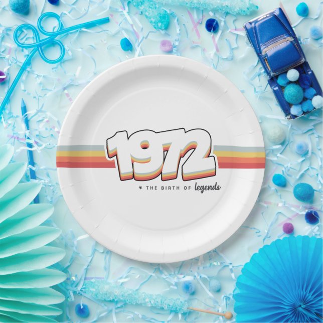 1972 The birth of legends Paper Plate (Party)