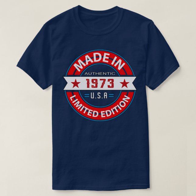 1973 50 Year T-Shirt (Design Front)