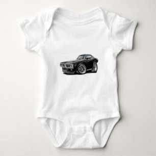 1973-74 Charger Black Car Baby Bodysuit