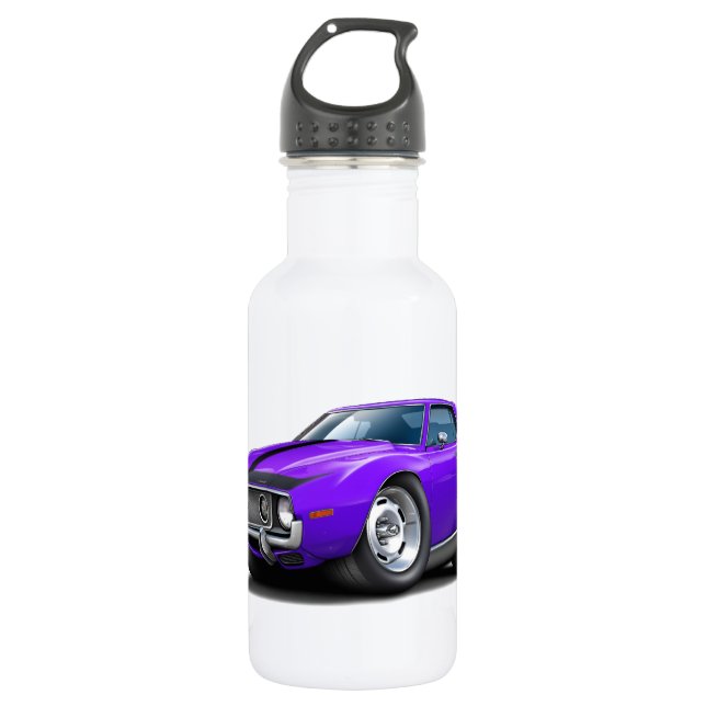 1973-74 Javelin Purple-Black Car 532 Ml Water Bottle (Front)