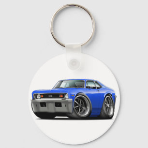1973-74 Nova Blue Car Keychain