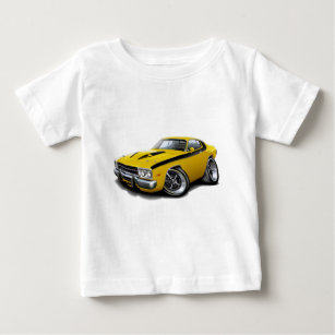1973-74 Roadrunner Yellow-Black Car Baby T-Shirt
