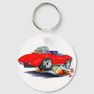 1973-76 Corvette Red Convertible Keychain