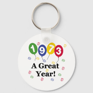 1973 A Great Year Birthday Keychain