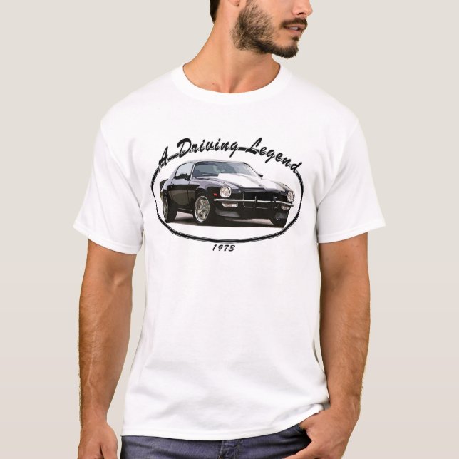 1973_camaro_rs_ss_black T-Shirt (Front)