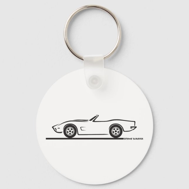 1973 Corvette Convertible Keychain (Front)