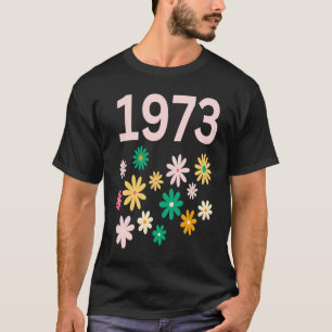 1973 Pro Roe Spring Flowers Groovy Pink Green Wome T-Shirt