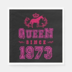 1973 Queen Unicorn Napkin