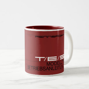 1973 T/E/S Model Owner's Manual Two-Tone Coffee Mug