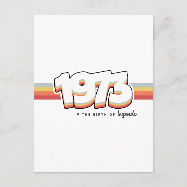 1973 The birth of legends Postcard (Front)