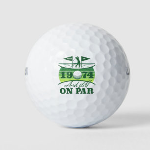 1974 50th Birthday Golf Humour Golf Balls