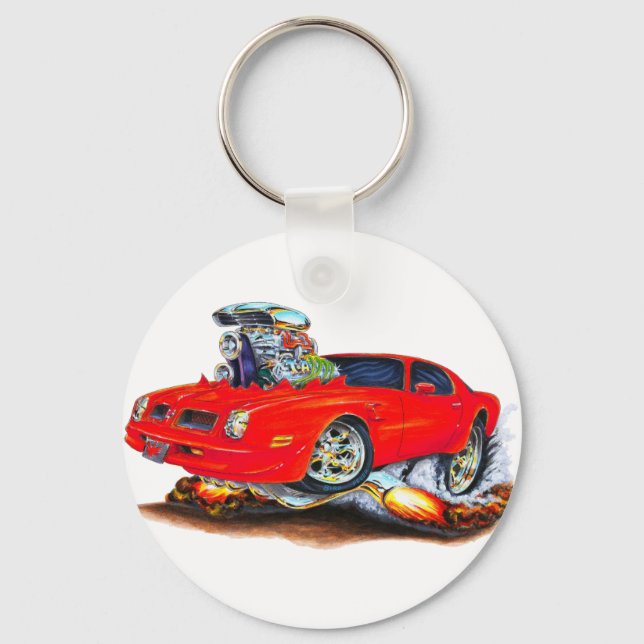 1974-76 Firebird Red Car Keychain (Front)