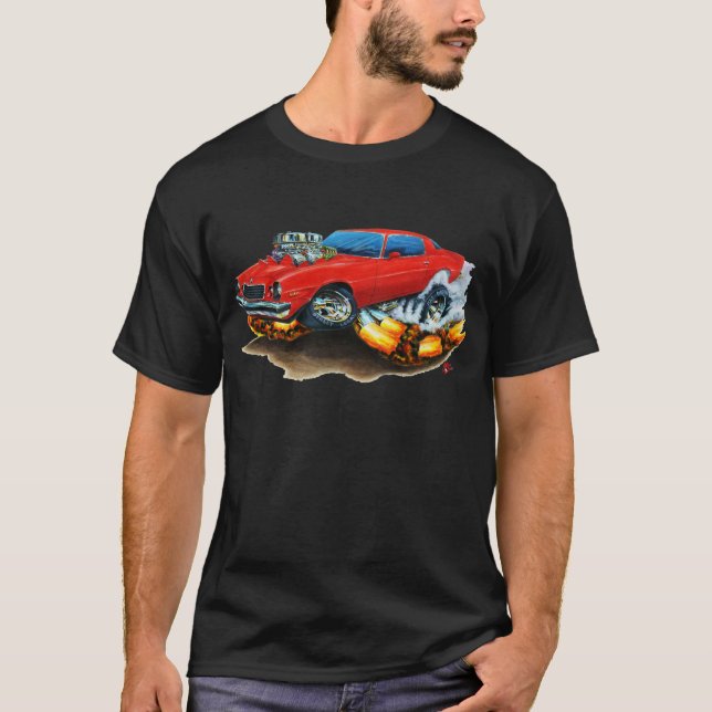 1974-78 Camaro Red Car T-Shirt (Front)