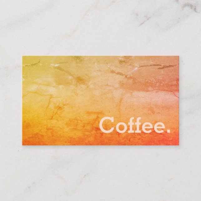 1974 Gradient Minimal Loyalty Coffee Punchcard Card (Front)