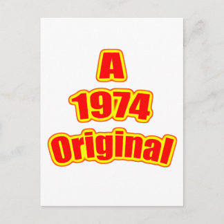 1974 Original Red Postcard