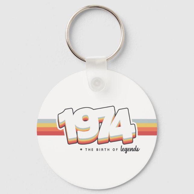 1974 The birth of legends Keychain (Front)