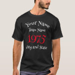 1975 1976 1977 1978 1979 1980 1981 1982 1983 1984 T-Shirt<br><div class="desc">Primalaska Apparel.</div>