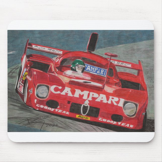 1975 Alfa Romeo  T33:TT:12 Mouse Pad (Front)