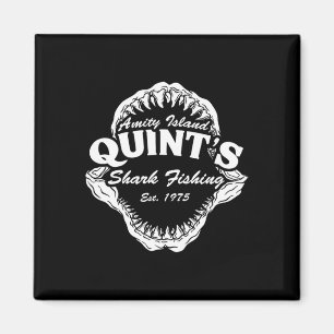 1975 Amity Island Quint's Shark Fishing Clic Retro Magnet