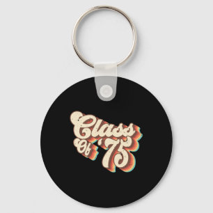 1975 Cl Reunion Retro Cl Of 75 High School Graduat Keychain