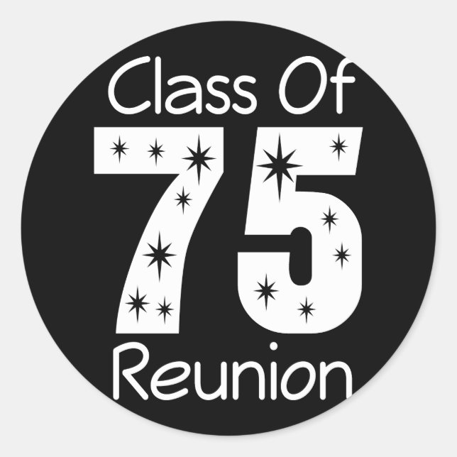 1975 Class Reunion Stickers (Front)