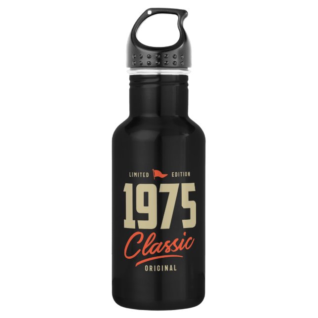 1975 Classic Birthday Gift 532 Ml Water Bottle (Front)