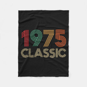 1975 Clic 50th Birthday For Men Women 50 Year Old Fleece Blanket