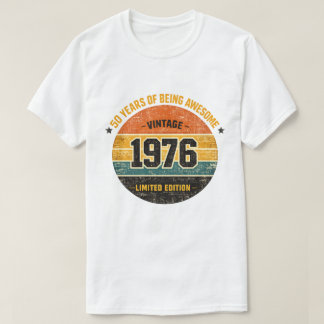 1976 50th Birthday Retro Vintage Limited Edition T-Shirt
