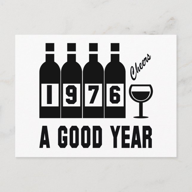 1976 A Good Year Postcard (Front)
