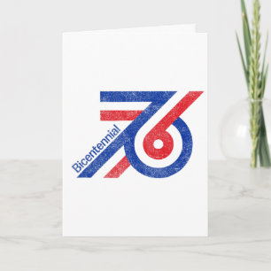 1976 Bicentennial America Freedom Logo Patriotic 7 Card