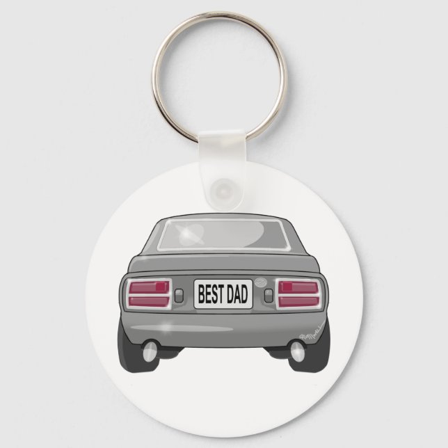 1976 Datsun 280Z Grey Keychain (Front)