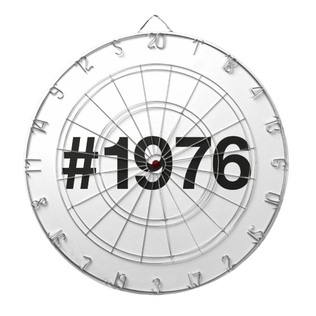 1976 Hashtag 49 Years Birthday Anniversary Dartboard (Front)