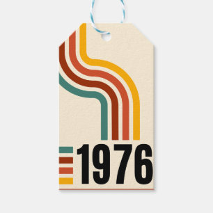 1976 Retro Stripes Vintage  Gift Tags